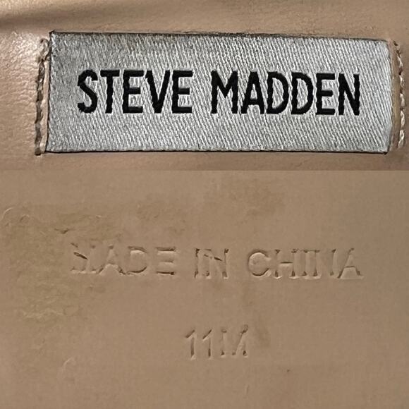 Steve Madden Gracey Strappy Stiletto Sandals Clear/Nude size 11 M - Picture 13 of 14